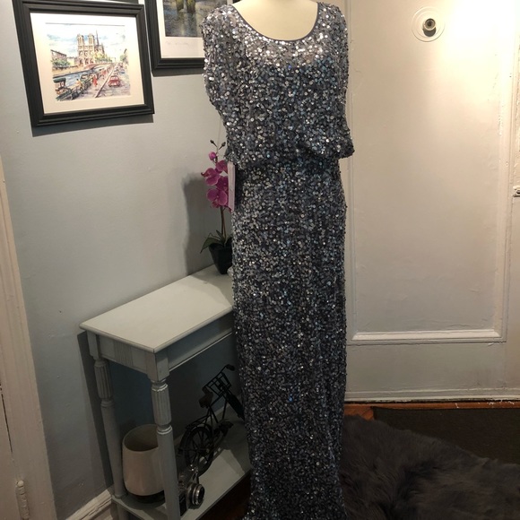 JS Collections Dresses & Skirts - JS Collections Blouson Bodice Sequin Gown NWT